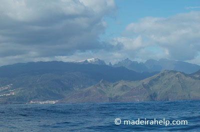 Southeast view of Madeira Island